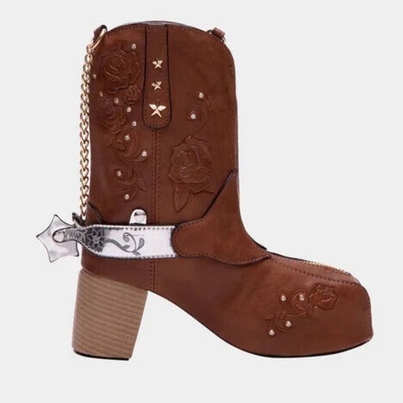 Betsey Johnson Kitsch Giddy Up Cowboy Crossbody Bag Boot New Sealed - Picture 1 of 10
